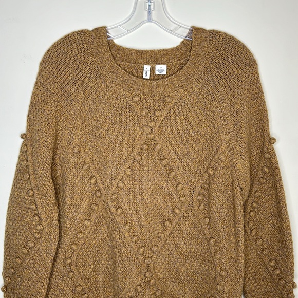 Anthropology Moth Pom Pom Crew Neck Sweater - Picture 2 of 7